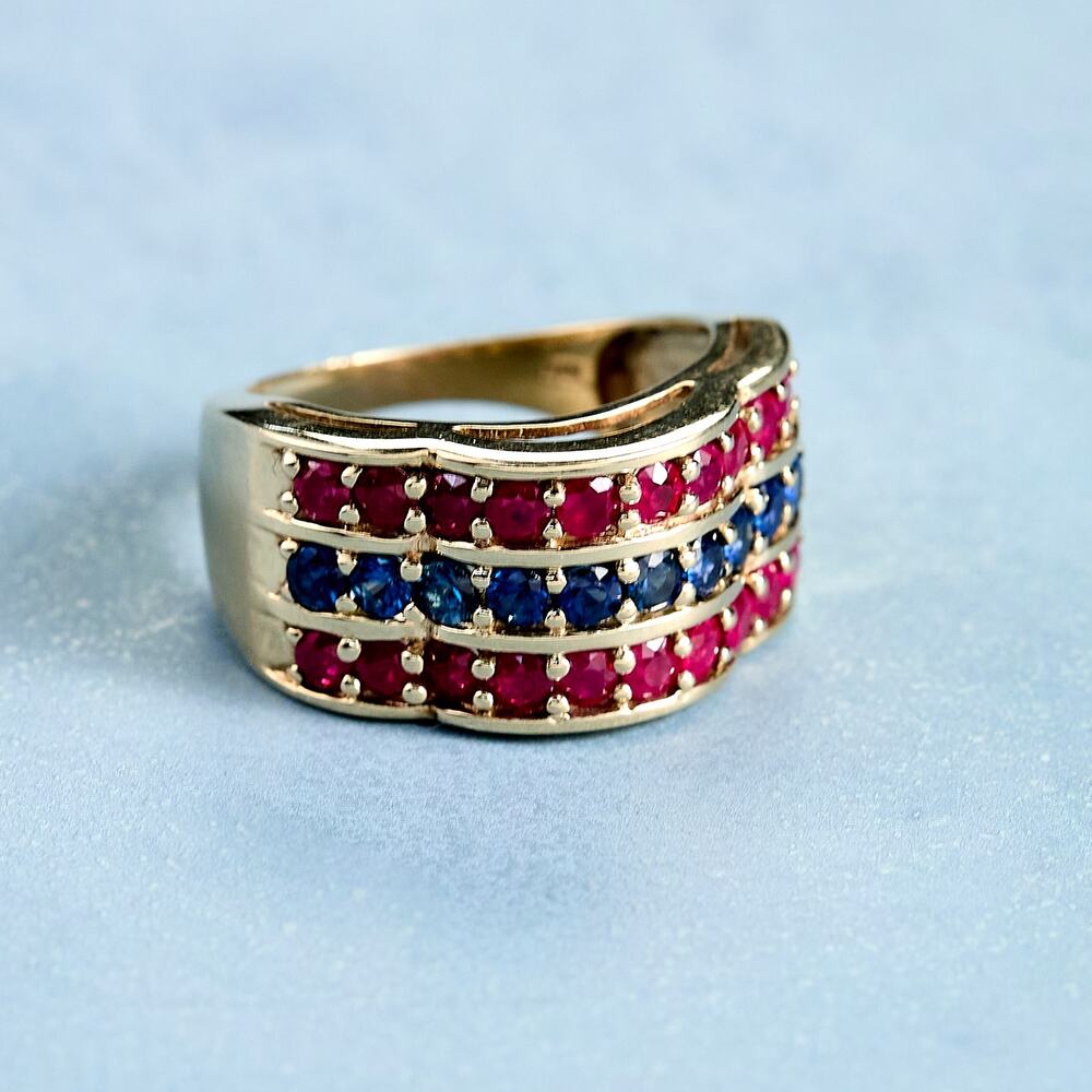 Ruby and Sapphire Ring
